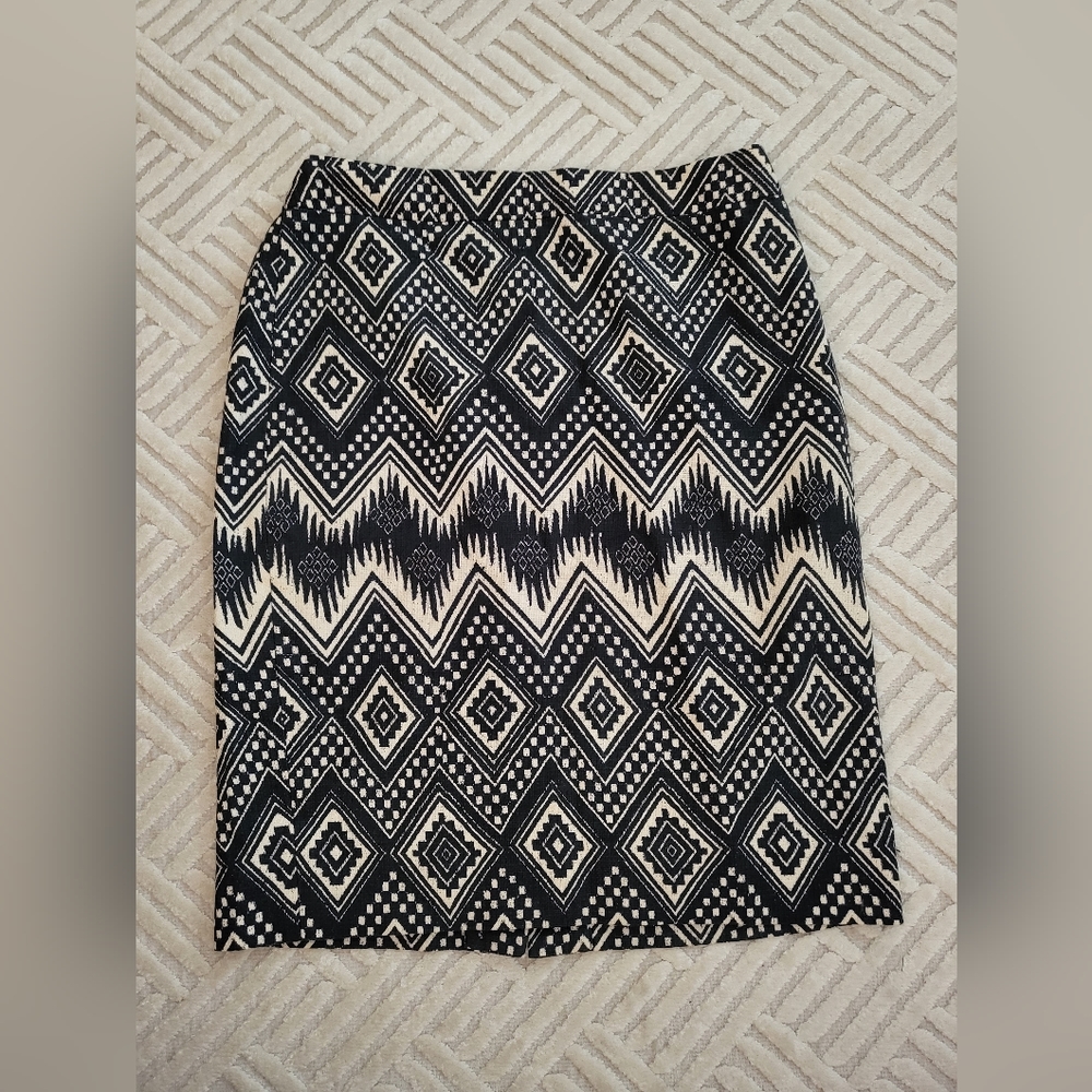 J.Crew Pencil Skirt with Print